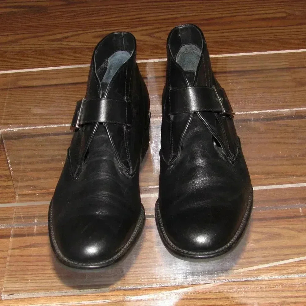 ETIENNE AIGNER Show-Time Leather Ankle Booties 7.5 - Picture 4 of 7